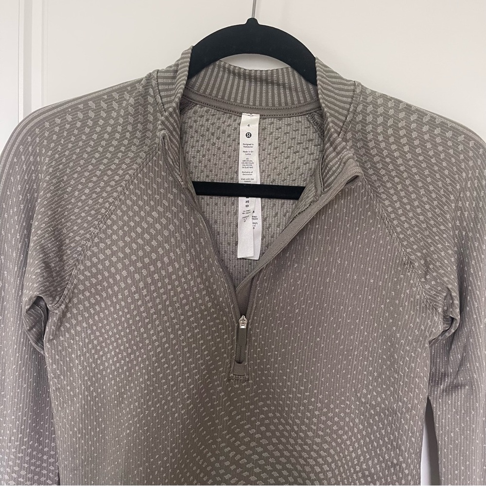 Lululemon Rest Less Cropped 1/2 zip